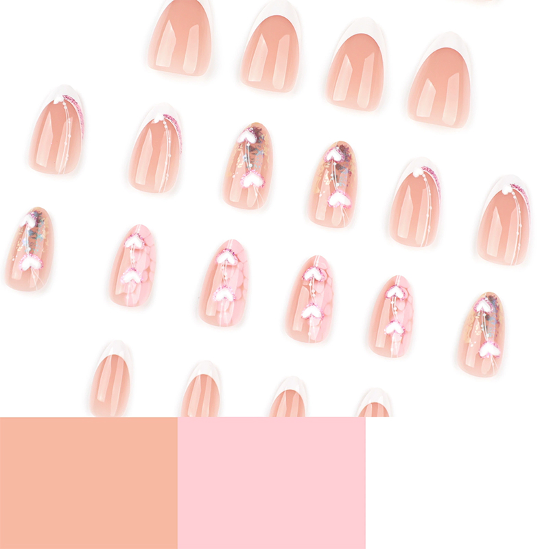 Romance Glow Pink Nails