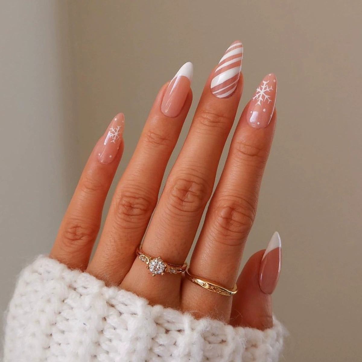 Icy Blush Pink Nails