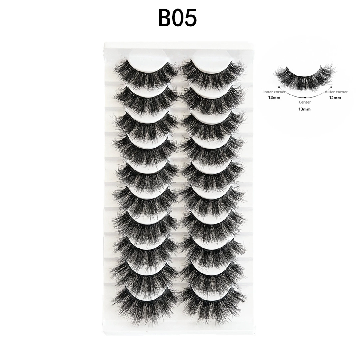 Divine Secret 10 Pairs Natural Lashes