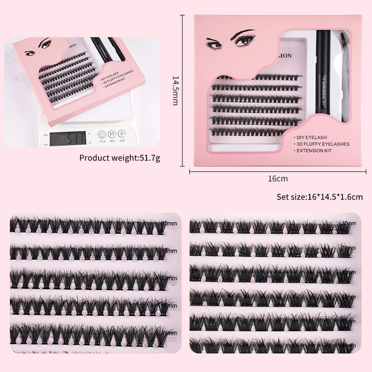 Midnight Feathers Segmented Natural Lashes