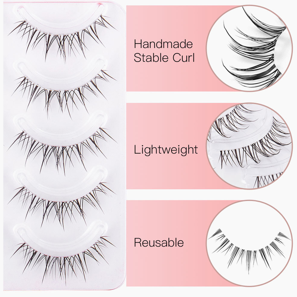 Jungle Fever 5 Pairs Natural Lashes