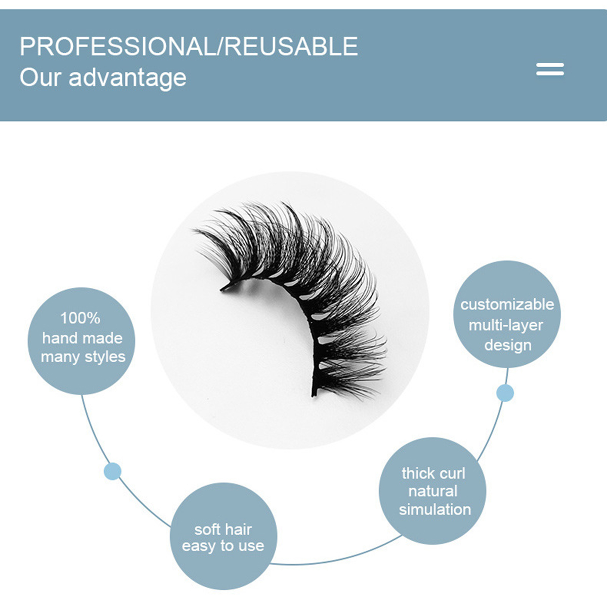 Born to Love 3 Pairs Natural Lashes