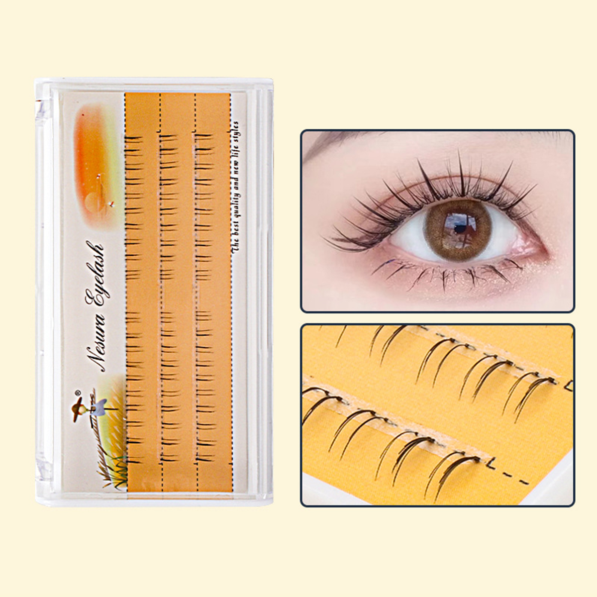 Carmen 3 Rows Segmented Natural Lower Lashes