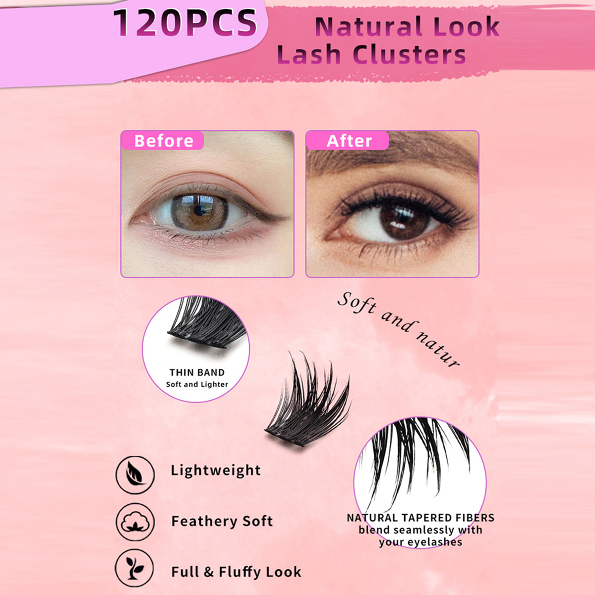 Alluring Arc Segmented Natural Lashes