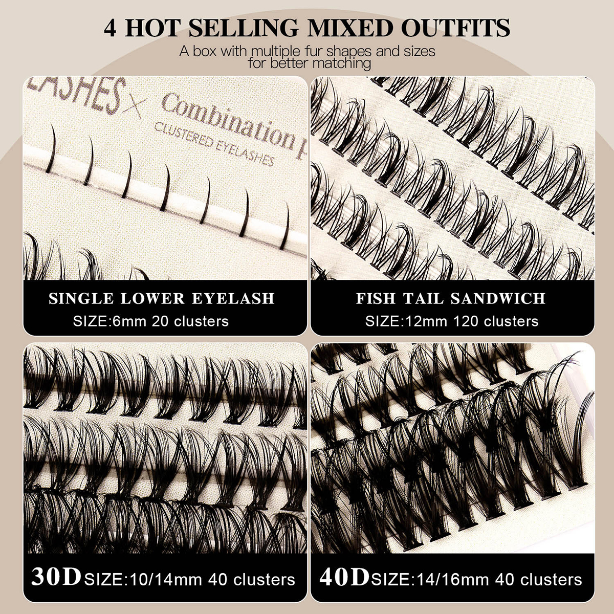 Phoenix Feathers Segmented Natural Lashes