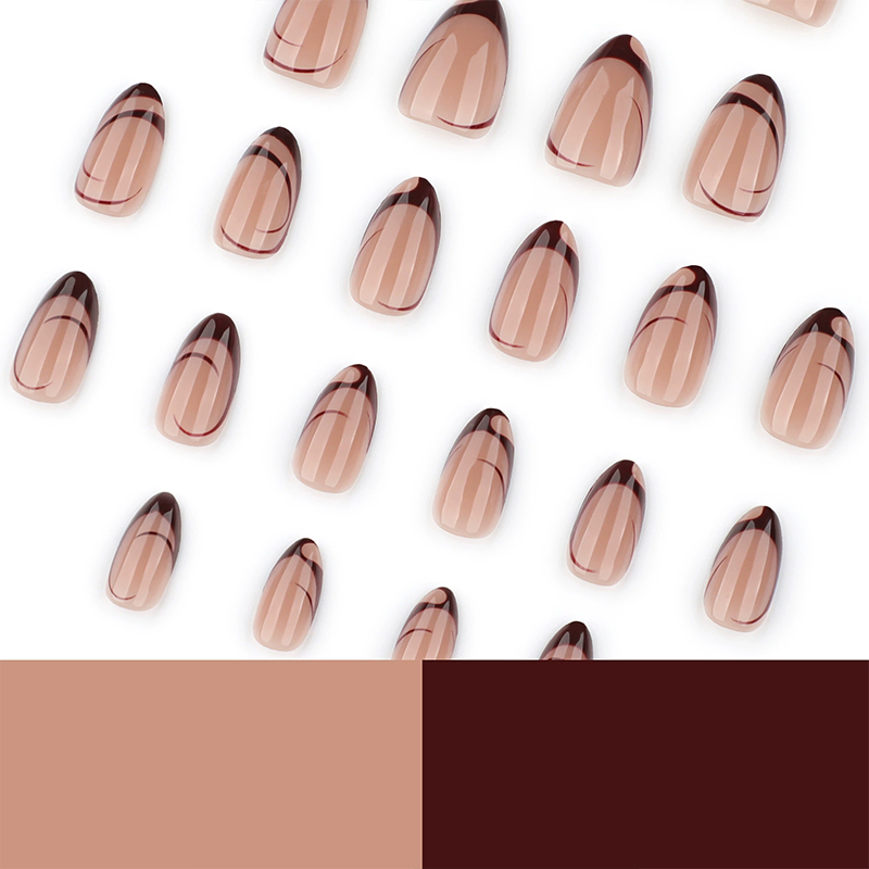 Cocoa Waves Brown Nails