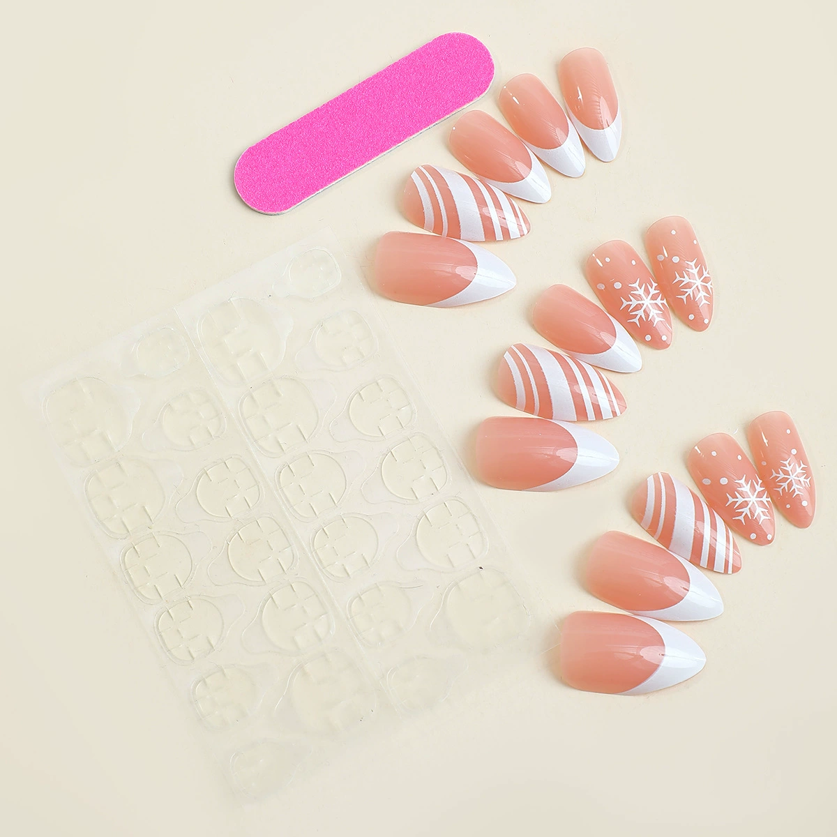 Icy Blush Pink Nails