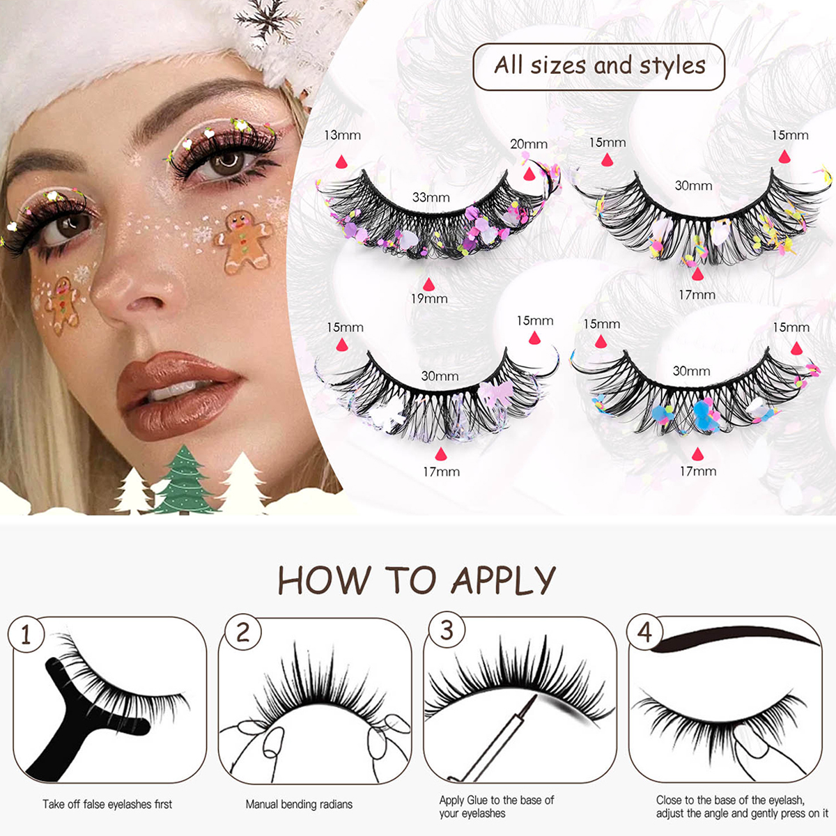 Stardust 7 Pairs Natural Lashes
