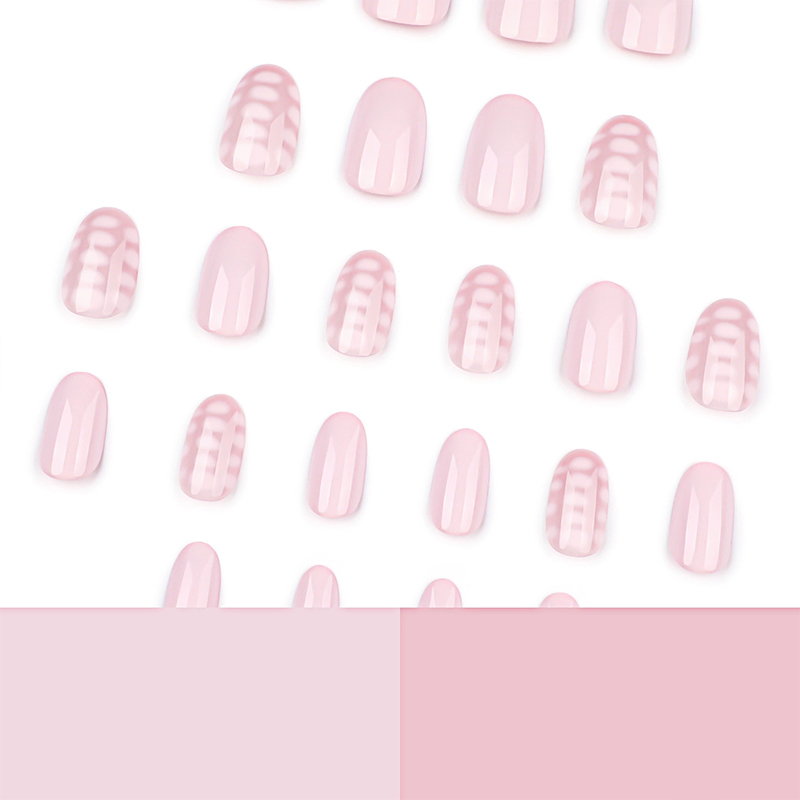 Polka Dream Pink Nails