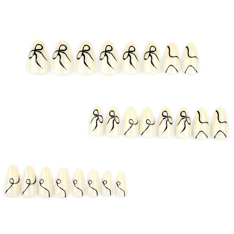 Timeless Bow White Nails