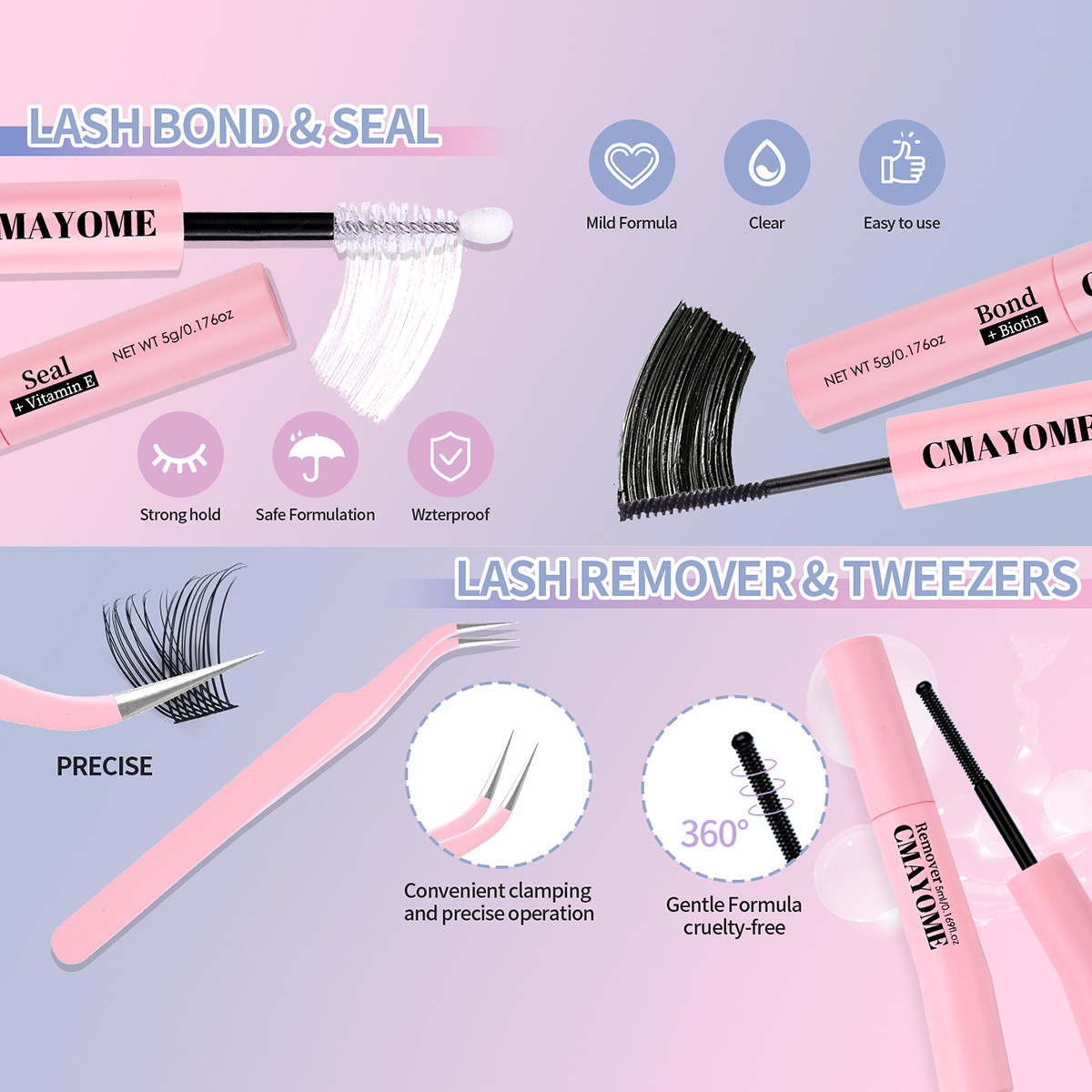 Meteor Shower Segmented Natural Eyelashes Set