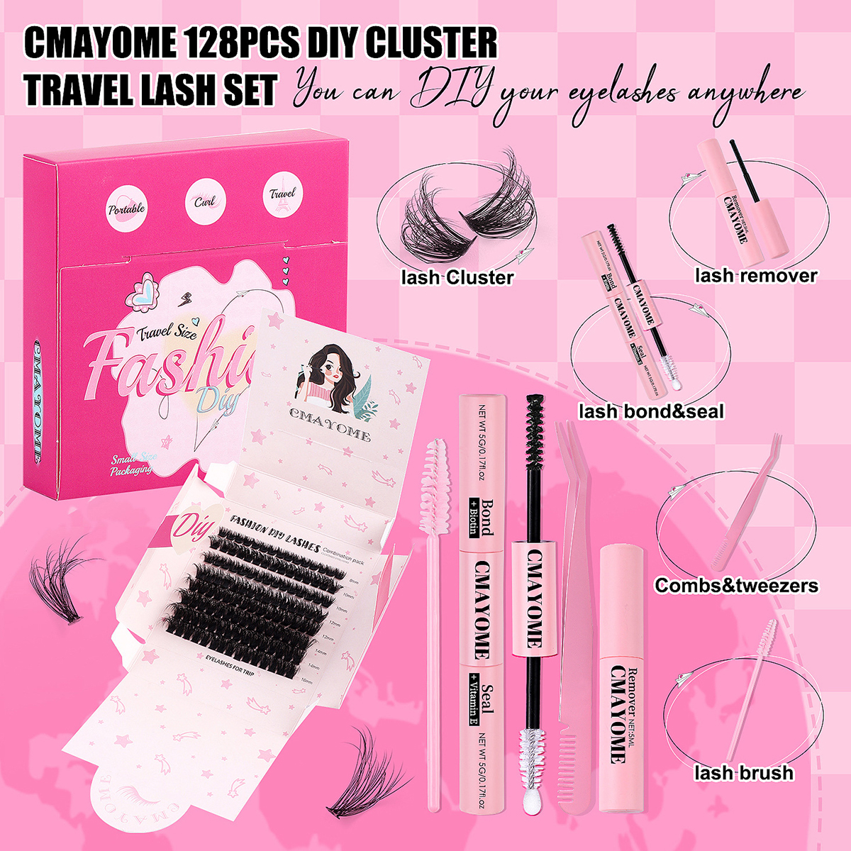 Beauty Spot Segmented Natural Eyelashes Set