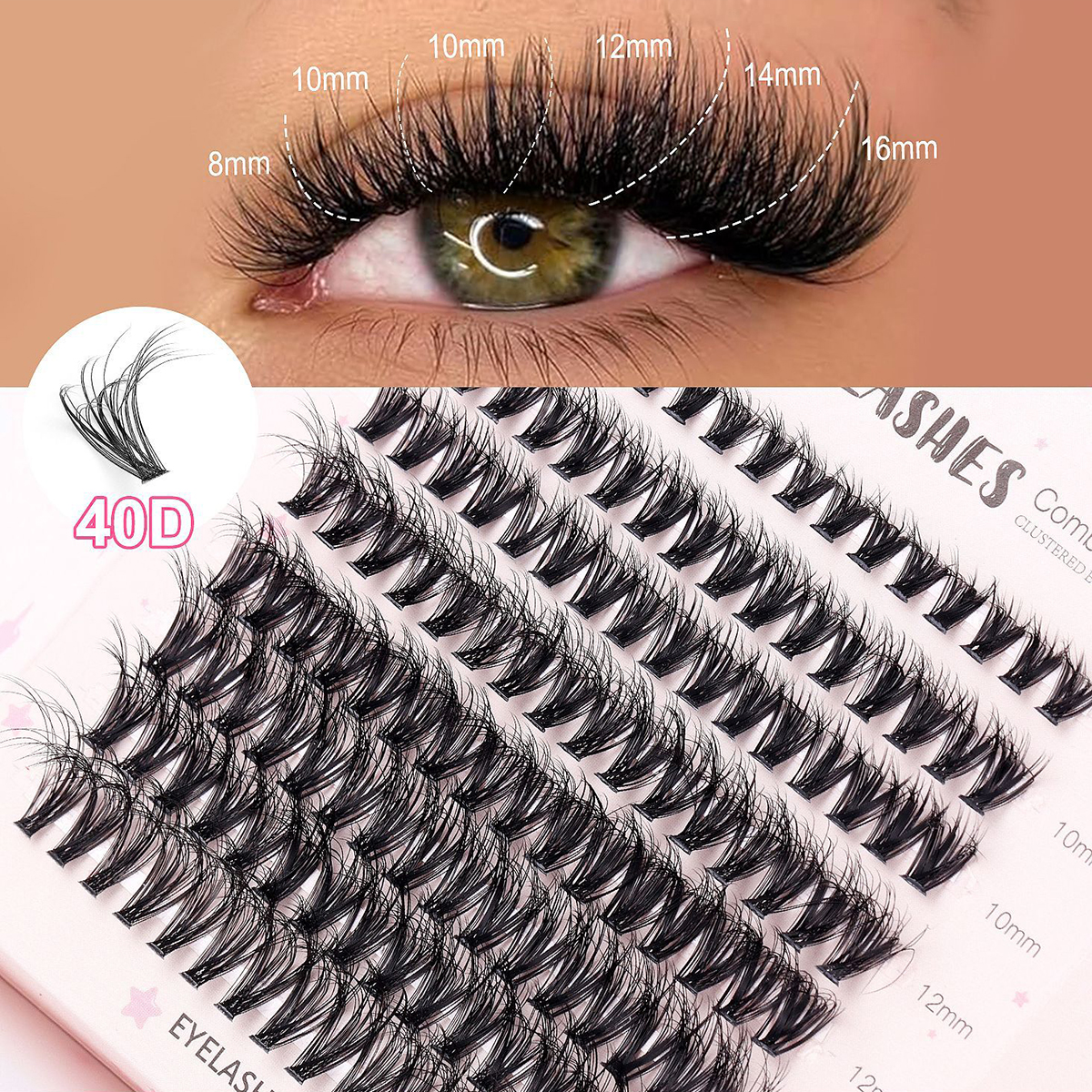 Beauty Spot Segmented Natural Eyelashes Set