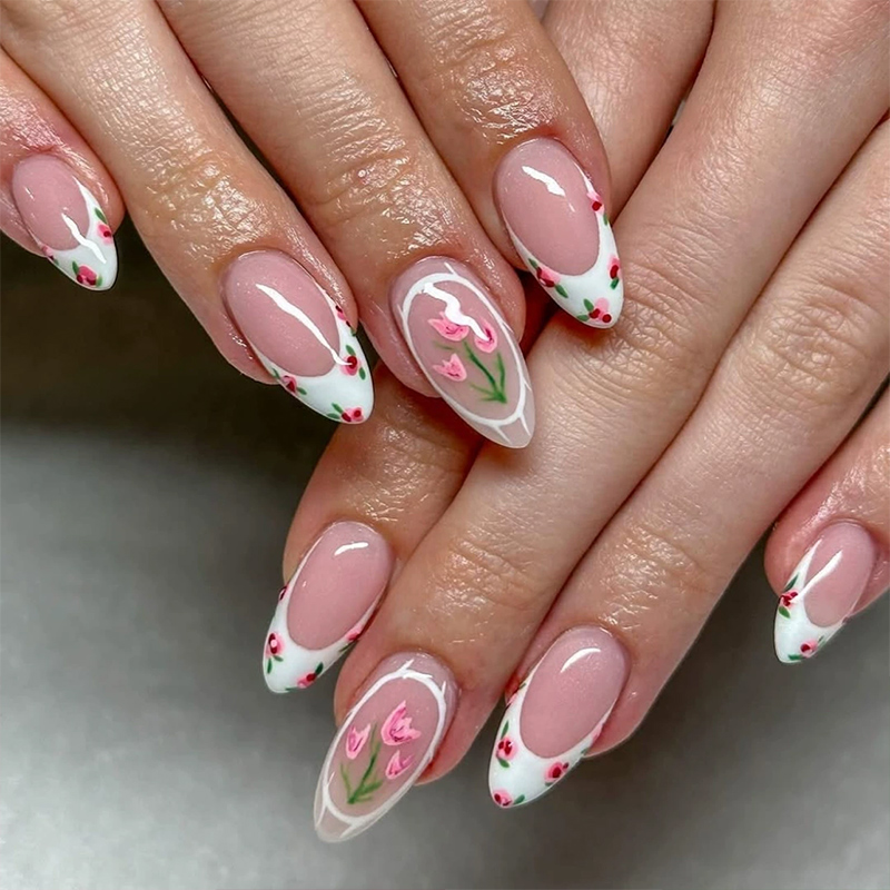 Spring Whisper Pink Nails