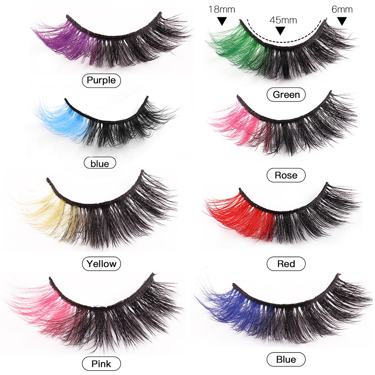 Party Time 8 Pairs Dramatic Lashes