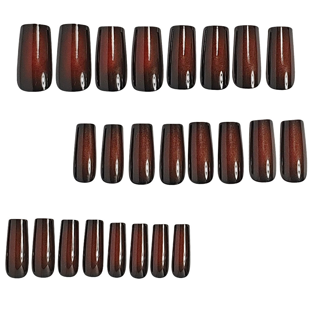 Midnight Ruby Red Nails