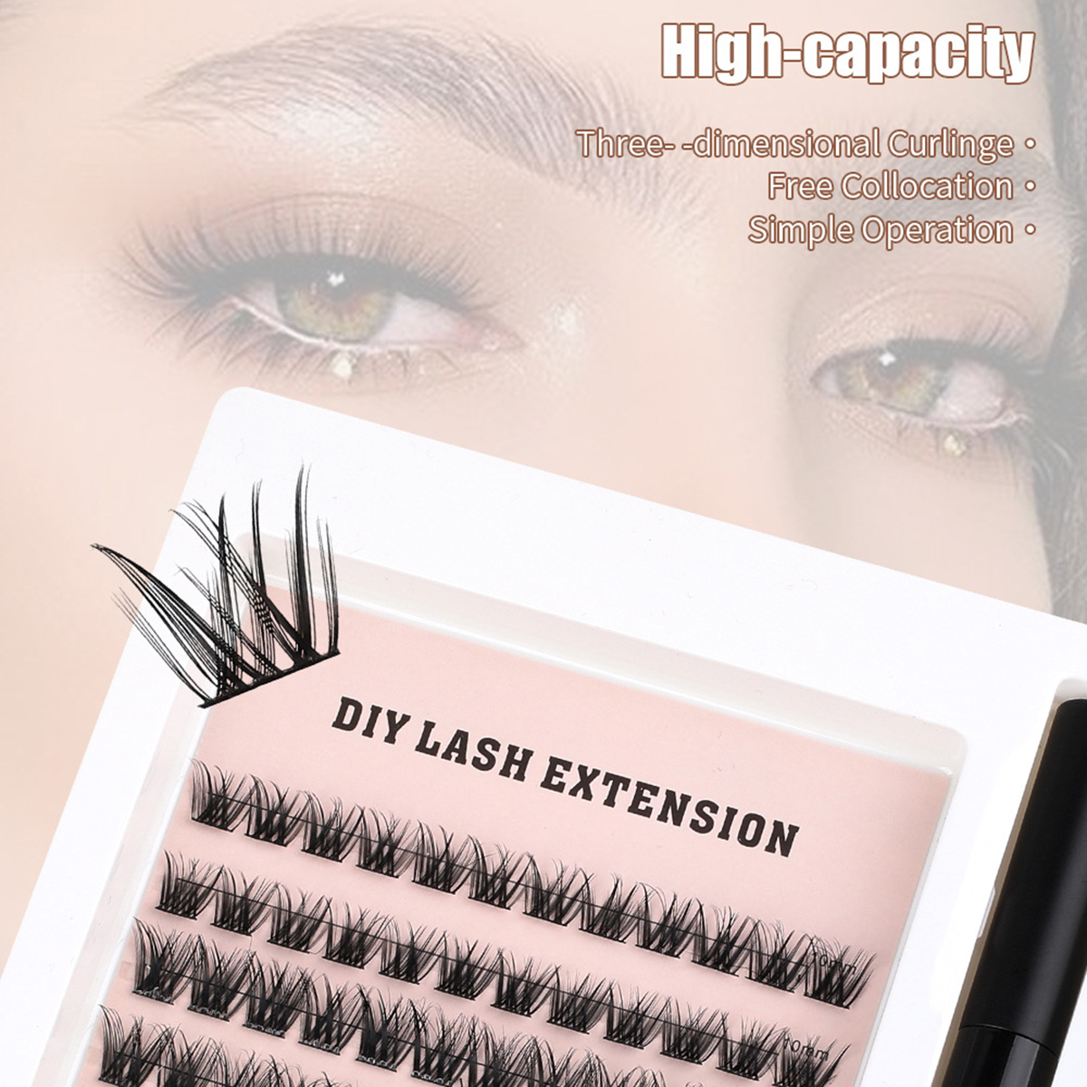 Black Laser Segmented Natural Lashes