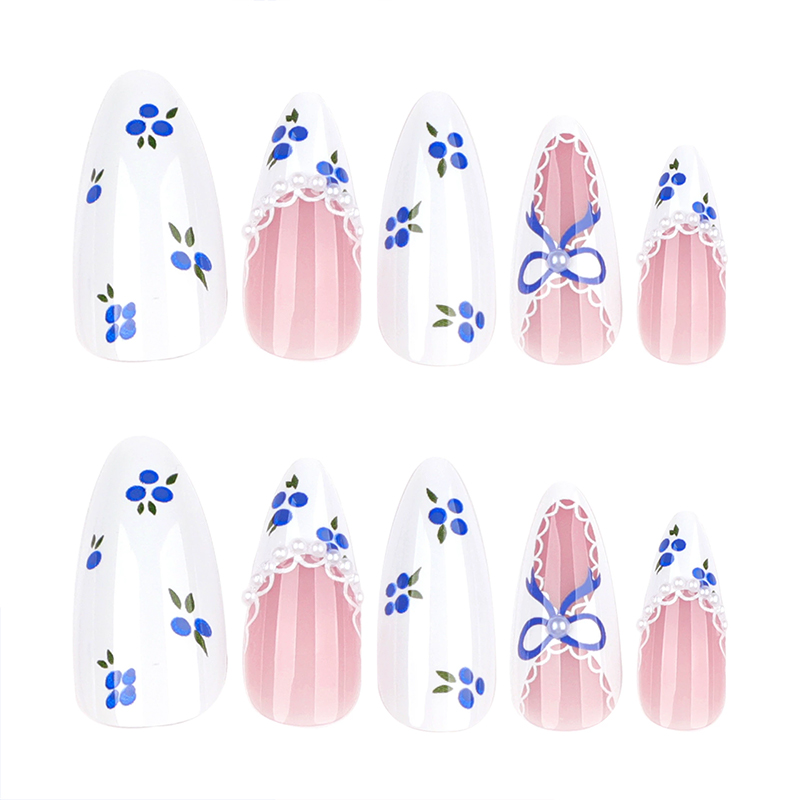 Berry Tales White Nails