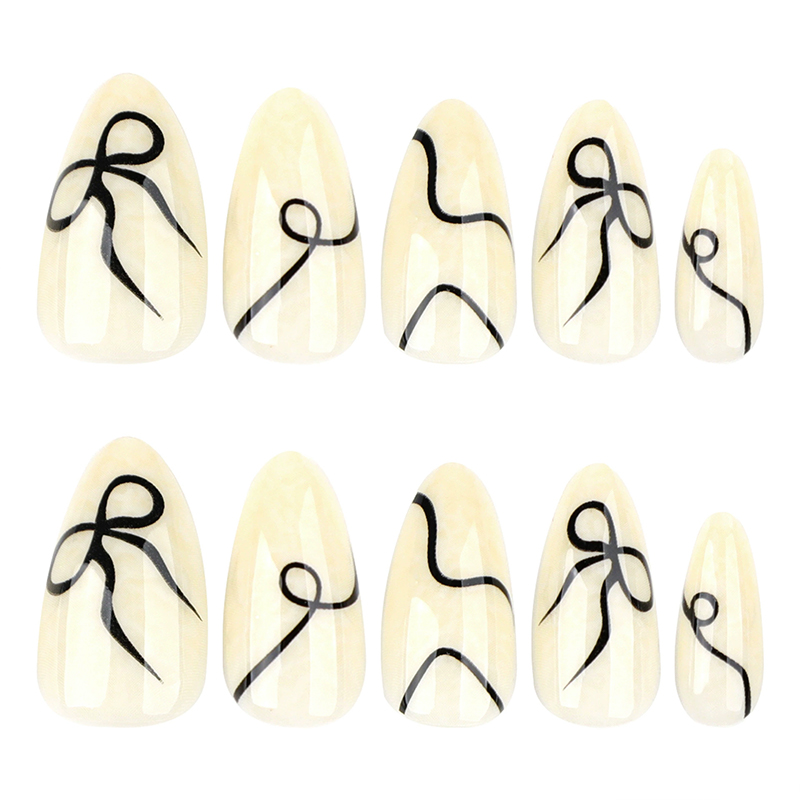 Timeless Bow White Nails