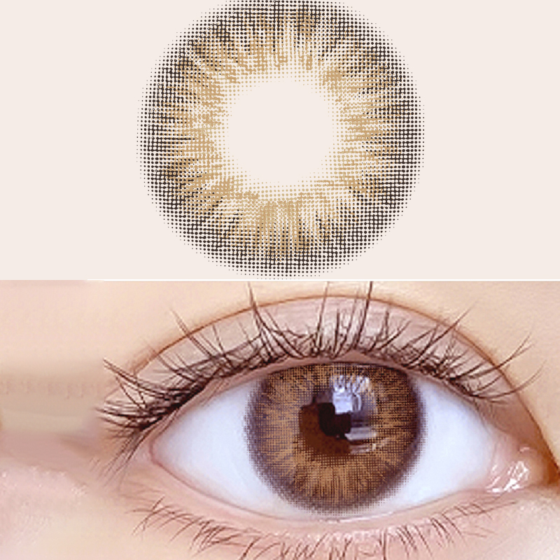 Honeycomb Brown Yearly Contact Lenses