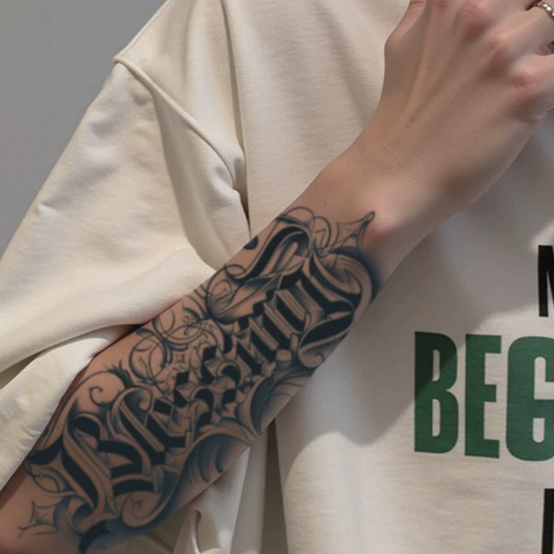 Latino Letters Tattoos