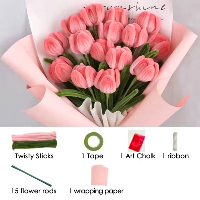 [Non-sellable] DIY Twisted Stick Bouquet