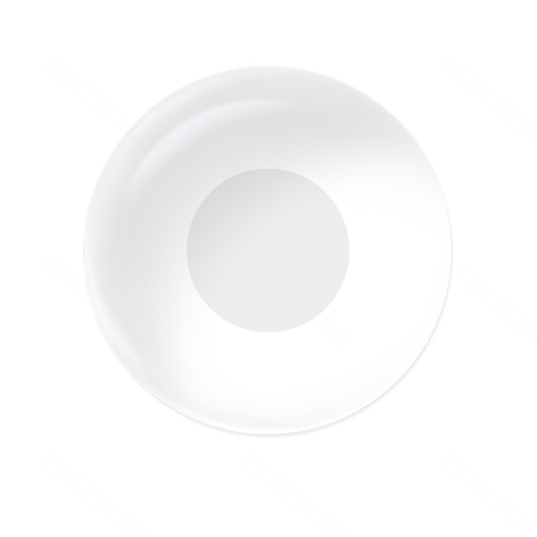 Pure White Costume Prescription Yearly Contact Lenses