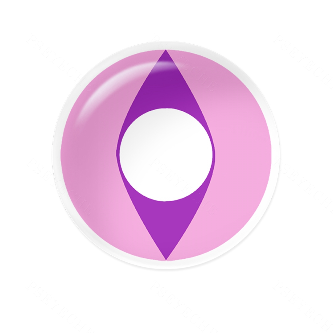 Cat Eye Purple Costume Yearly Contact Lenses | 2 Pcs