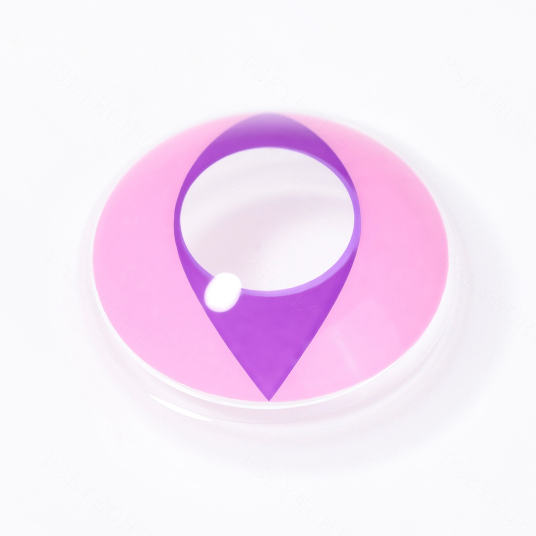 Cat Eye Purple Costume Yearly Contact Lenses | 2 Pcs