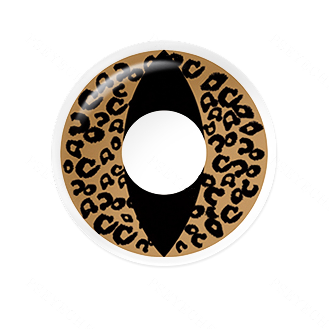 Golden Prowler Brown Costume Yearly Contact Lenses | 2 Pcs
