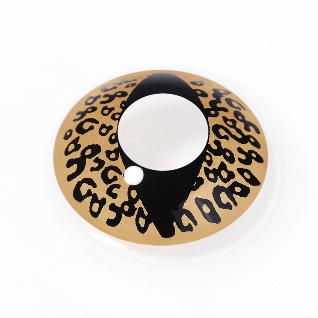 Golden Prowler Brown Costume Yearly Contact Lenses | 2 Pcs