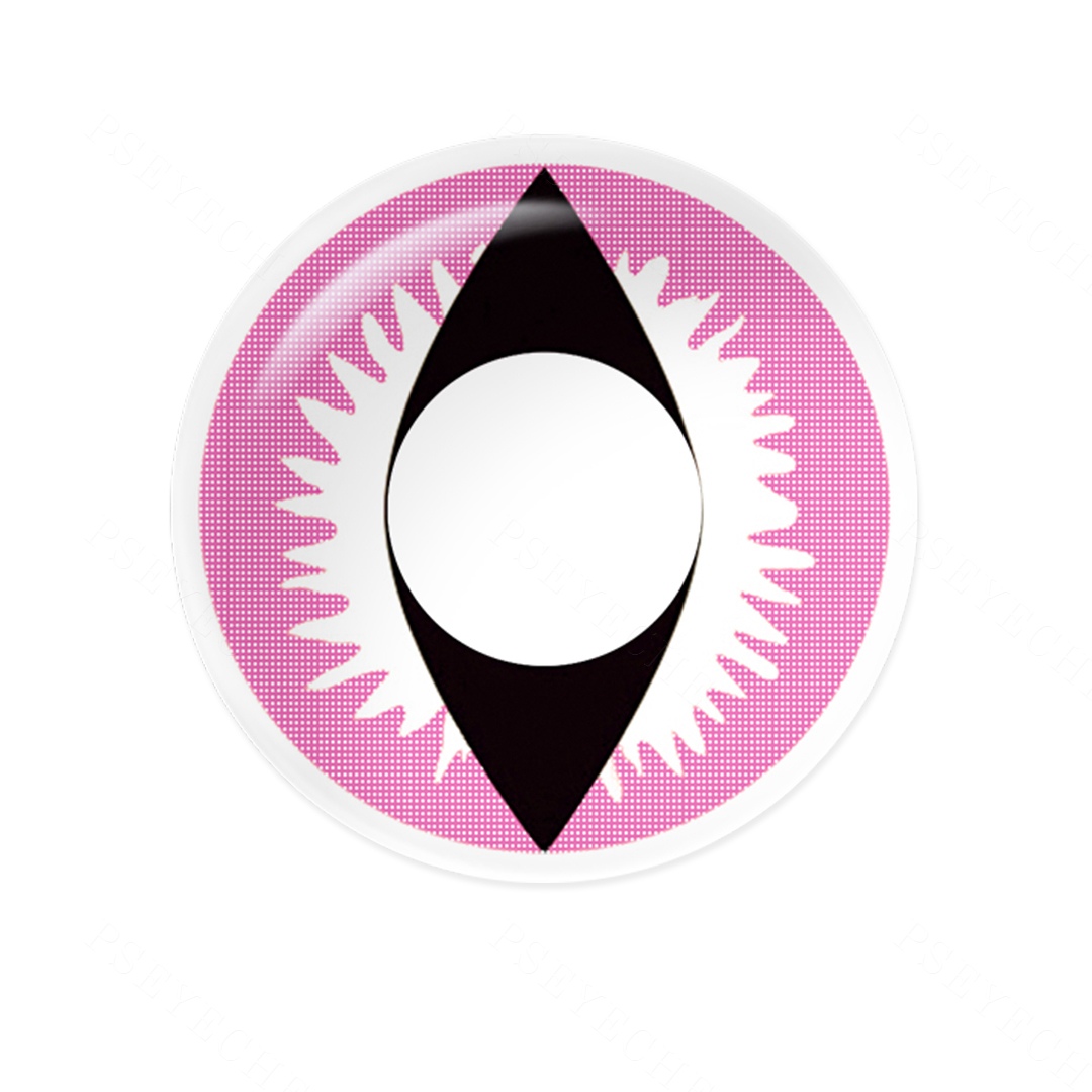 Cat Eye Pink Costume Yearly Contact Lenses | 2 Pcs