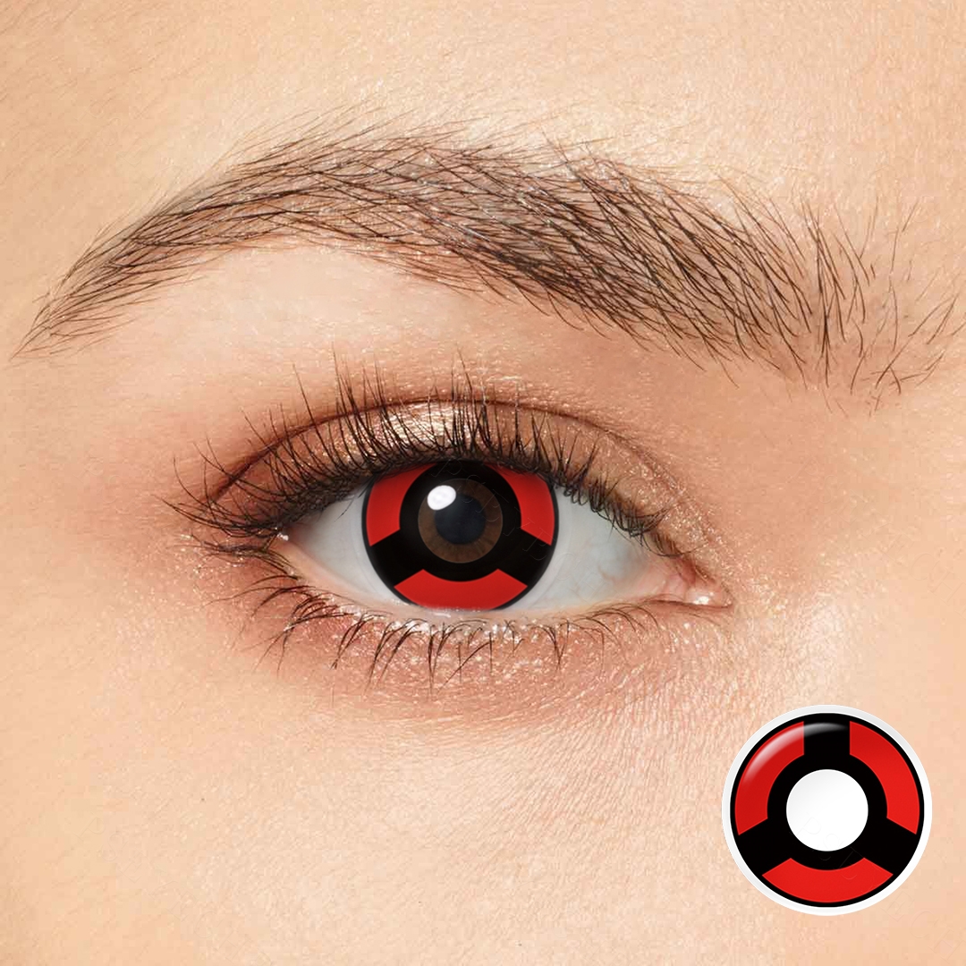Scarlet Lock Red Costume Yearly Contact Lenses | 2 Pcs