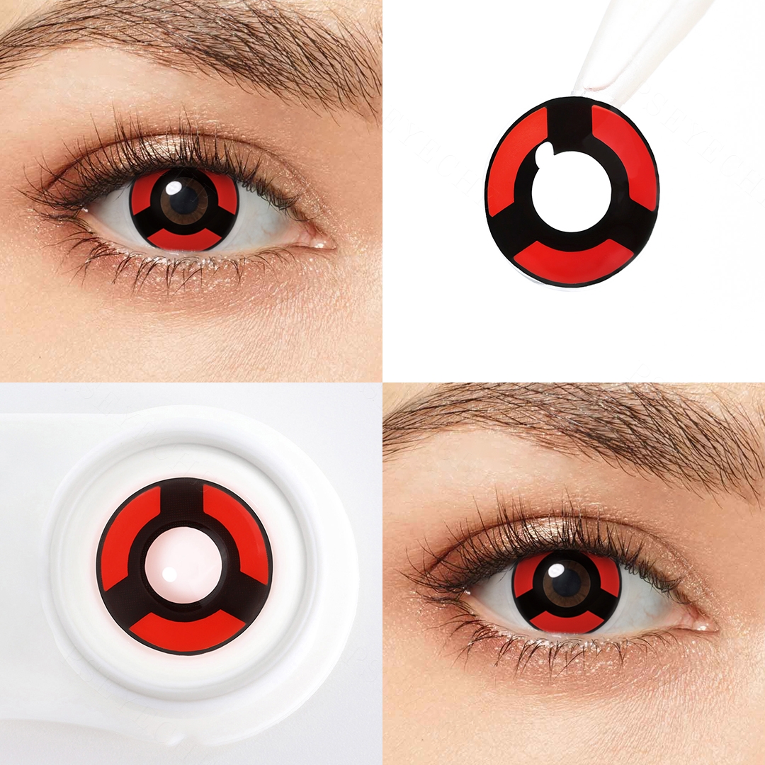 Scarlet Lock Red Costume Yearly Contact Lenses | 2 Pcs