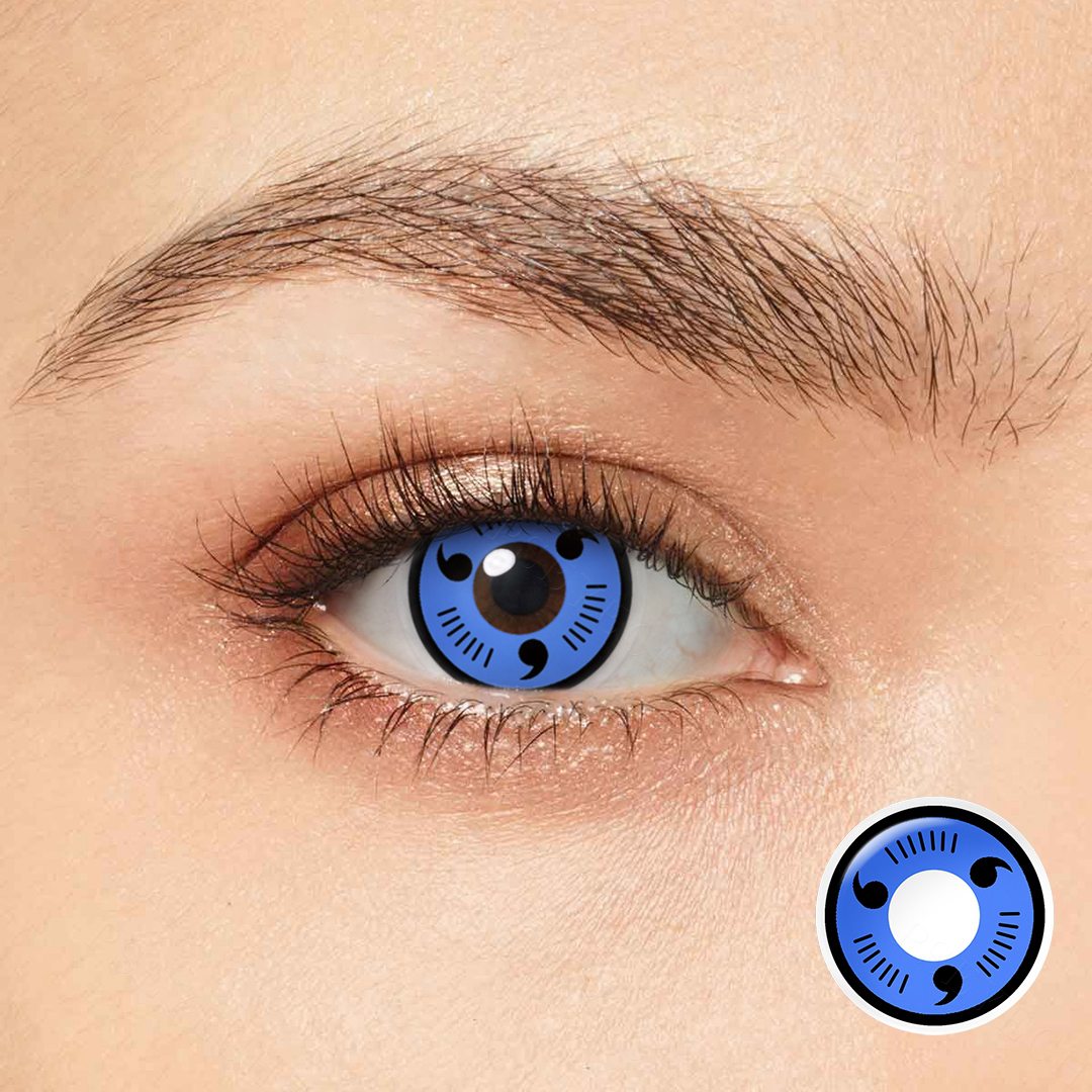 Sasuke Uchiha Blue Costume Yearly Contact Lenses | 2 Pcs
