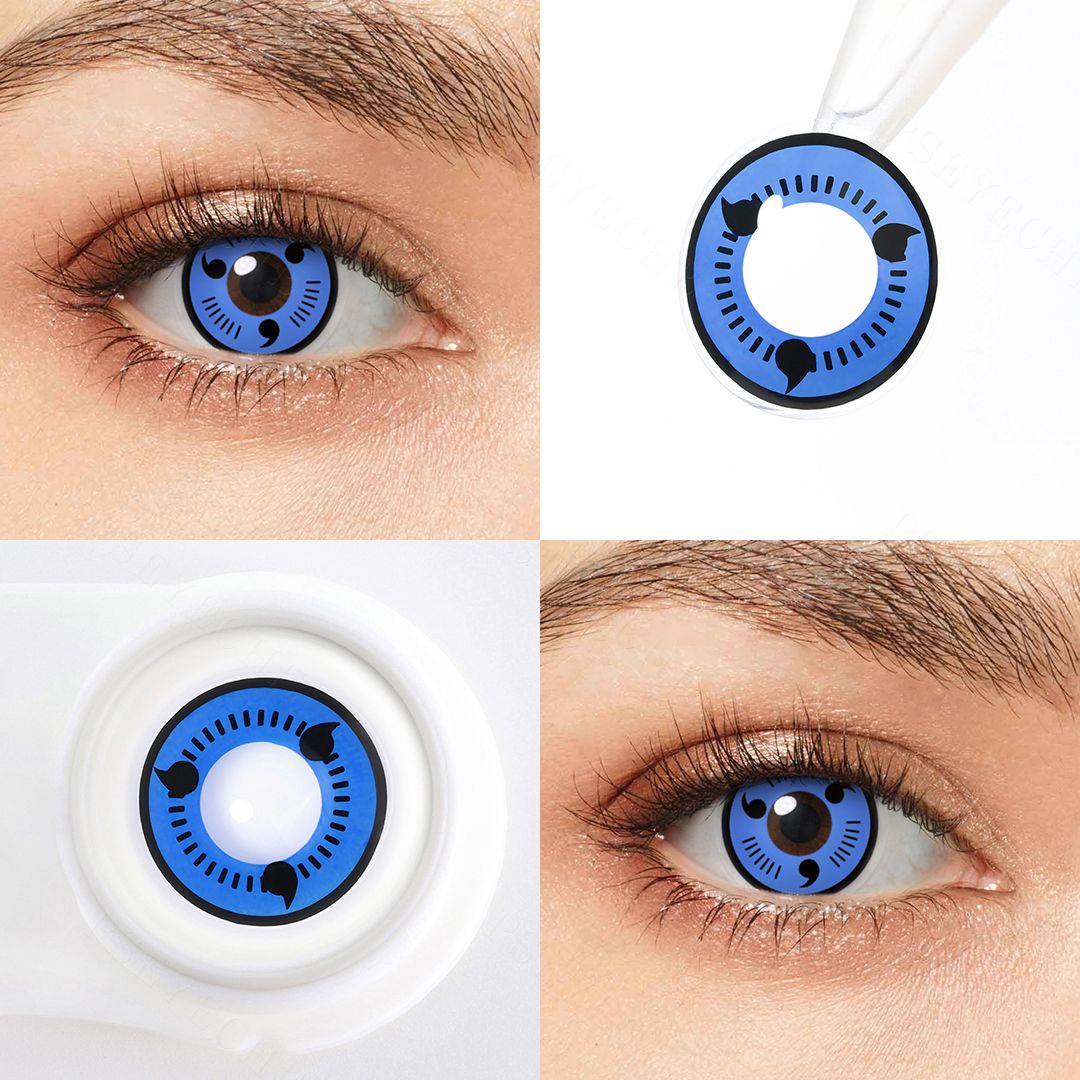 Sasuke Uchiha Blue Costume Yearly Contact Lenses | 2 Pcs