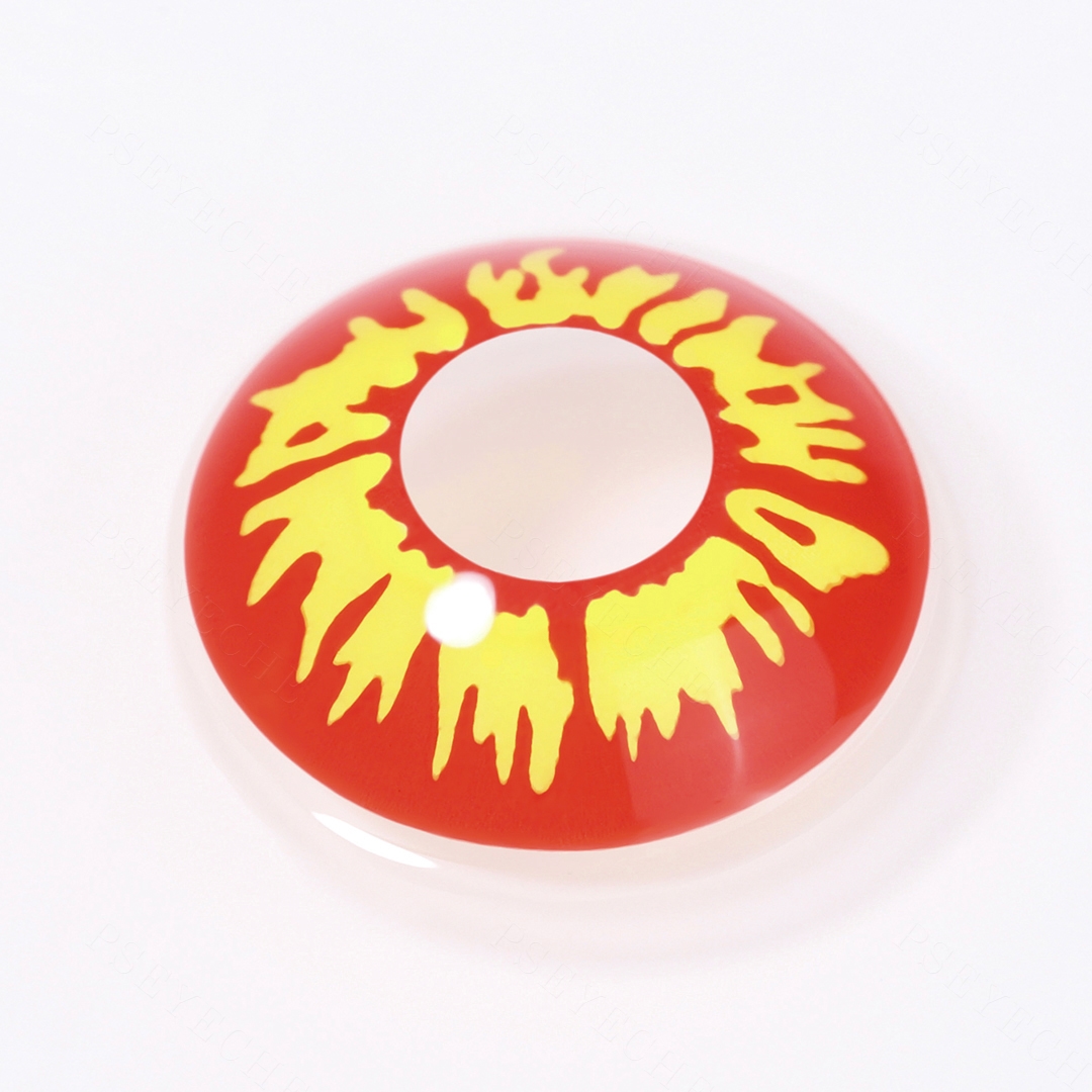 Sunfire Ring Yellow Costume Yearly Contact Lenses | 2 Pcs
