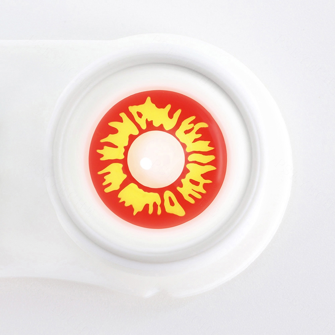 Sunfire Ring Yellow Costume Yearly Contact Lenses | 2 Pcs
