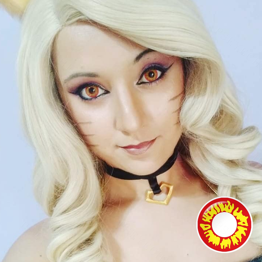 Sunfire Ring Yellow Costume Yearly Contact Lenses | 2 Pcs