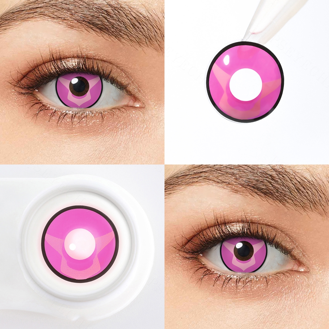 Lelouch Pink Costume Yearly Contact Lenses
