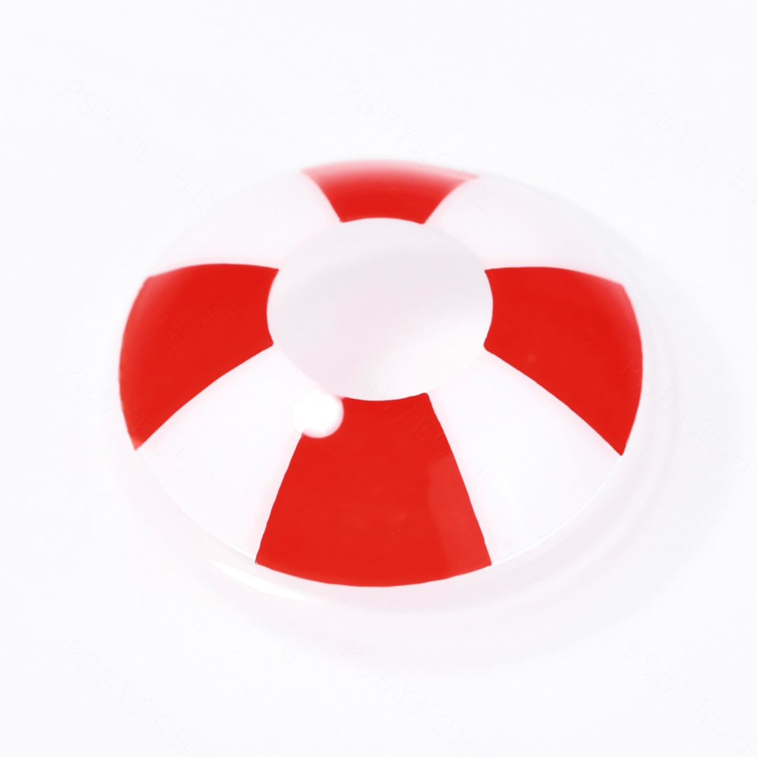 Crimson Compass White Costume Yearly Contact Lenses | 2 Pcs