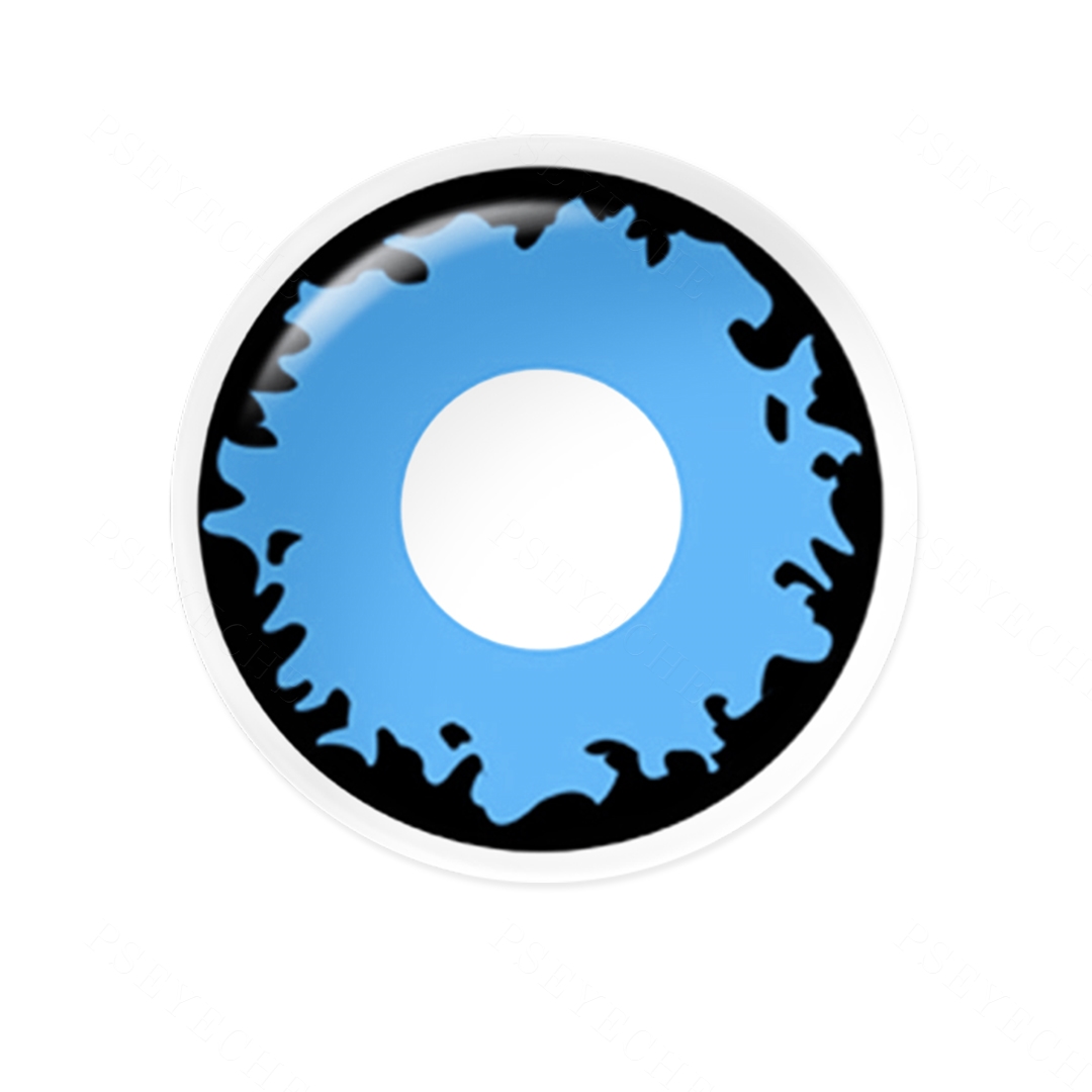Inkspill Blue Costume Yearly Contact Lenses | 2 Pcs
