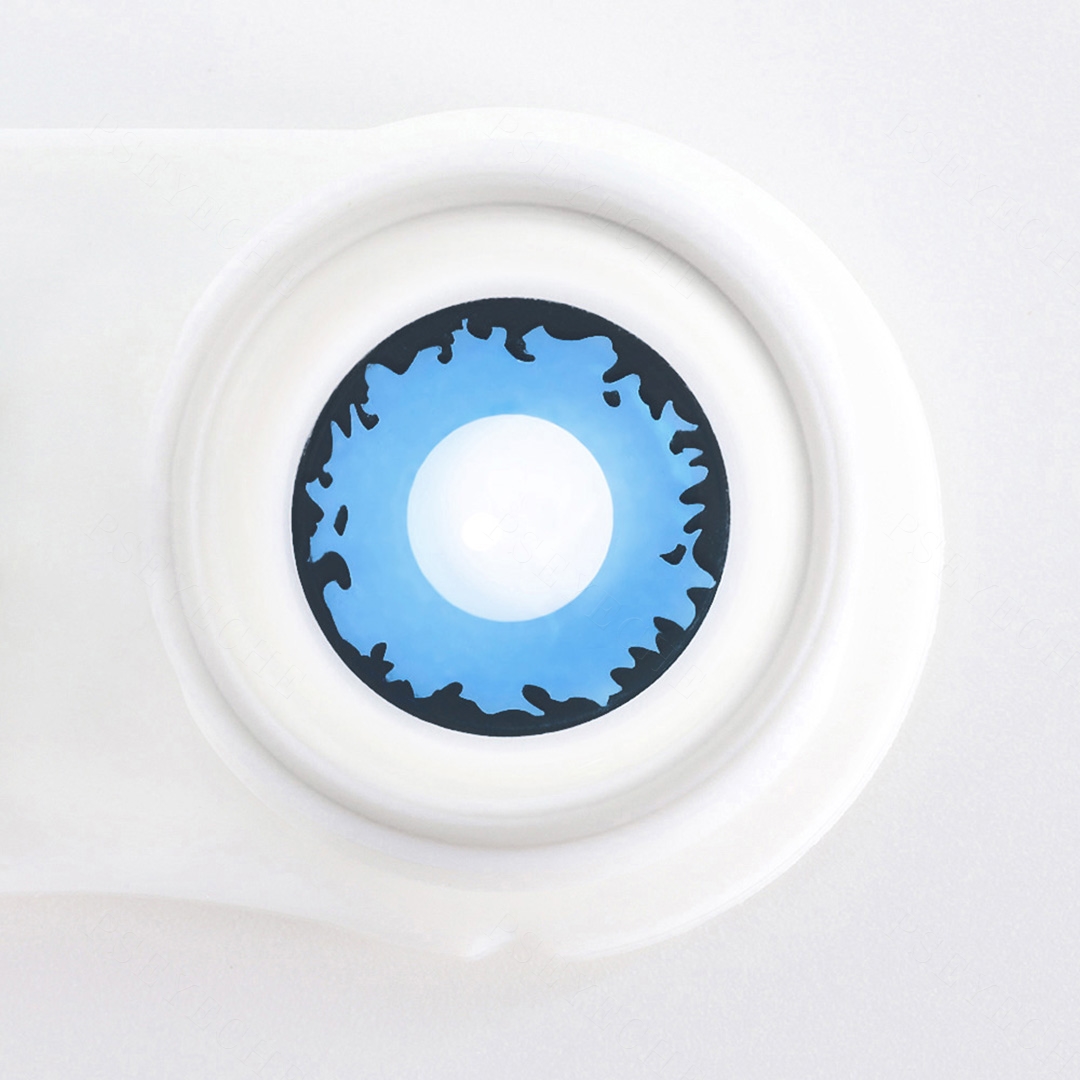 Inkspill Blue Costume Yearly Contact Lenses | 2 Pcs
