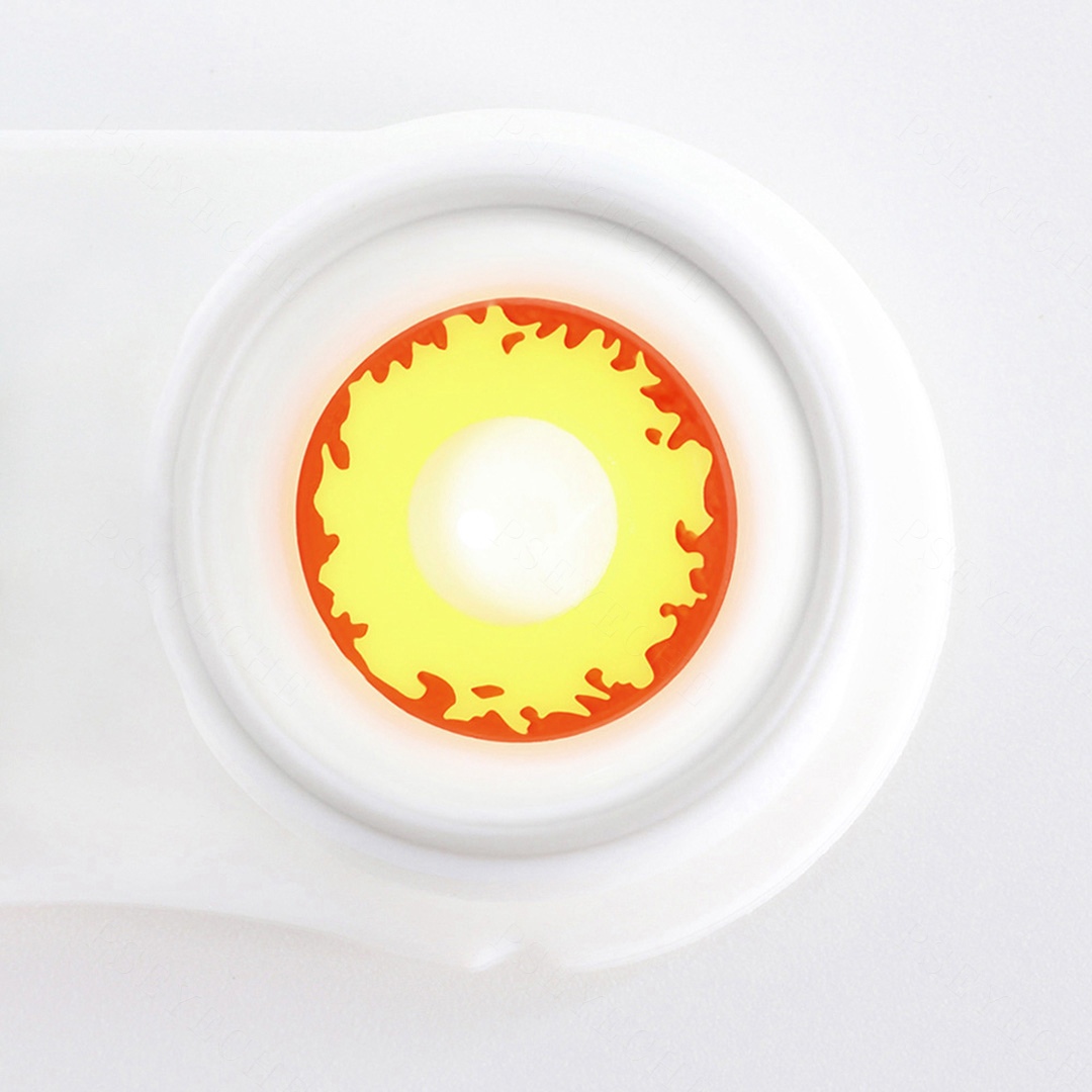 Citrus Inferno Yellow Costume Yearly Contact Lenses | 2 Pcs