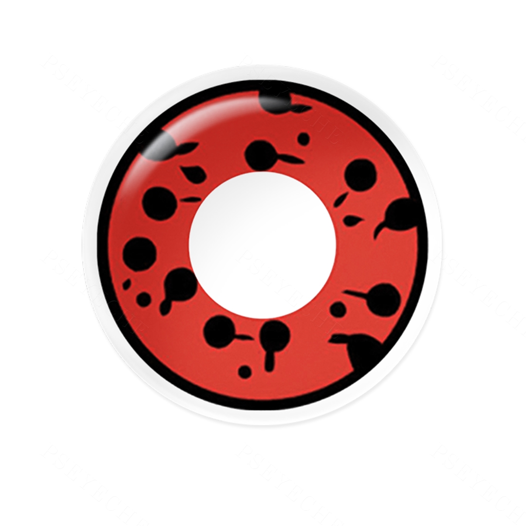 Scarlet Spatter Red Costume Yearly Contact Lenses | 2 Pcs