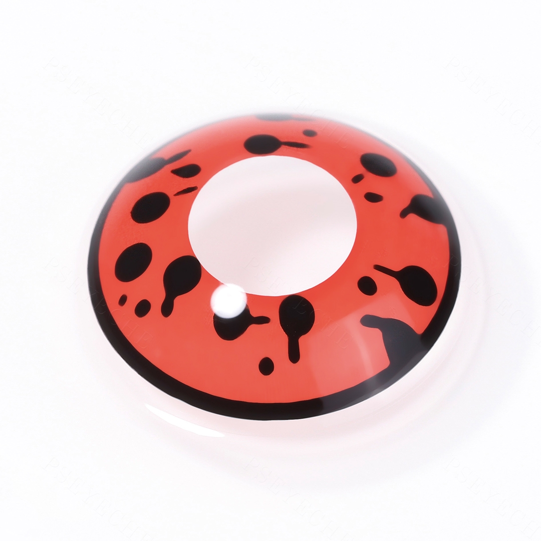 Scarlet Spatter Red Costume Yearly Contact Lenses | 2 Pcs