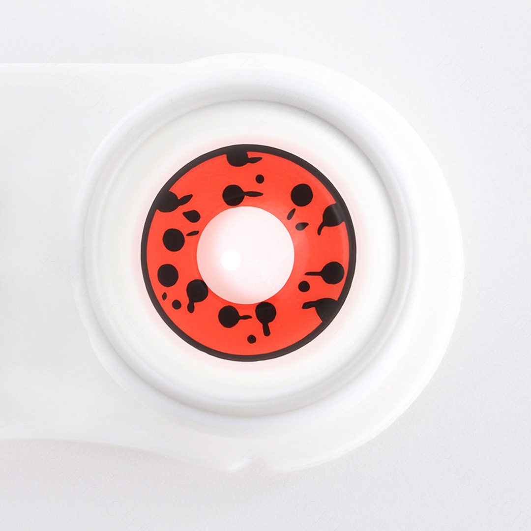 Scarlet Spatter Red Costume Yearly Contact Lenses | 2 Pcs