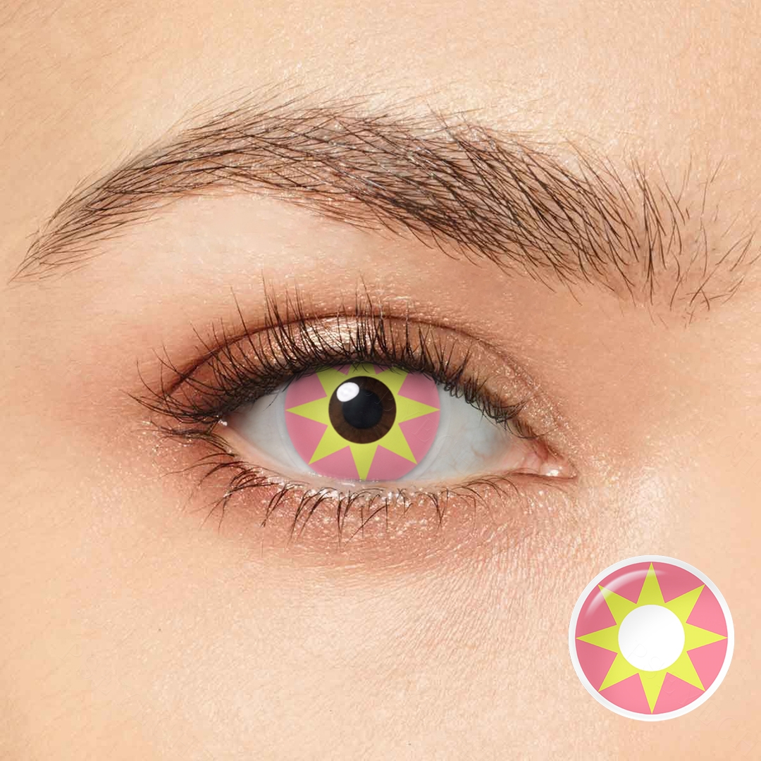 Daystar Pink Costume Yearly Contact Lenses | 2 Pcs
