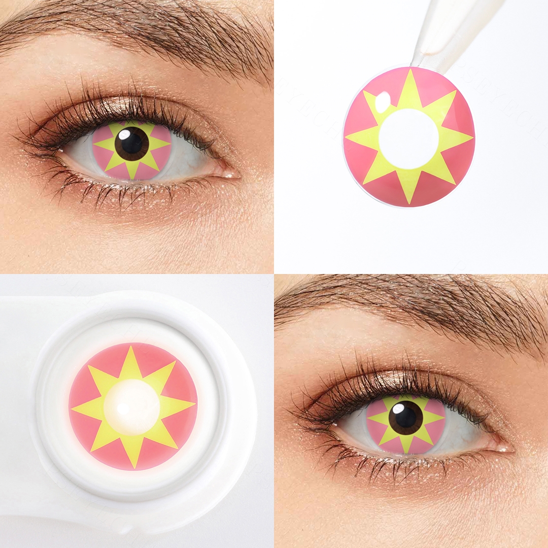 Daystar Pink Costume Yearly Contact Lenses | 2 Pcs