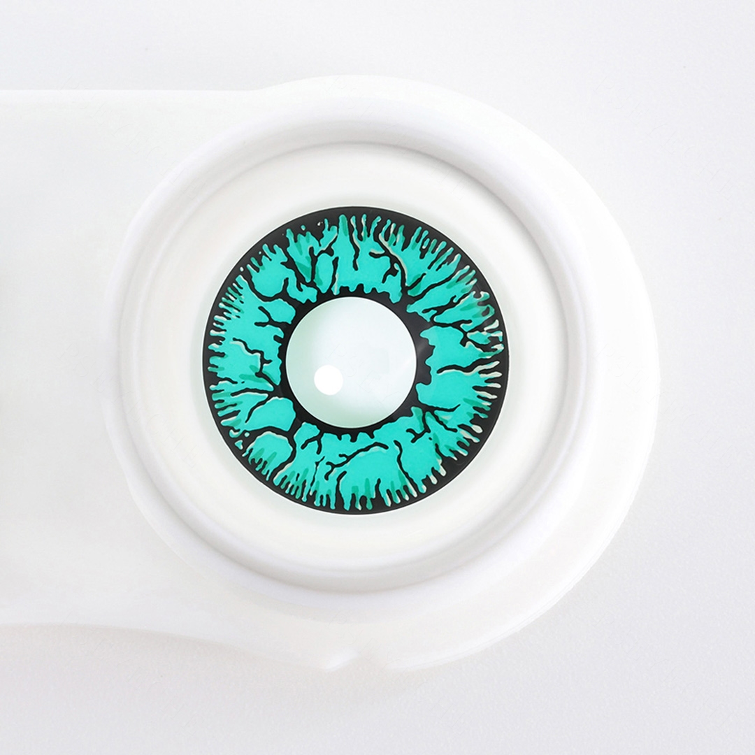 Green Halloween Yearly Contact Lenses